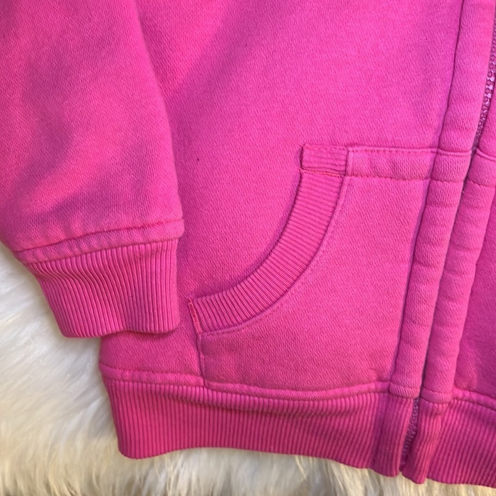 Debbie Disaster Fleece Lined Pink Zip Up Kids Hoodie Pink Size 4t - Picture 2 of 5
